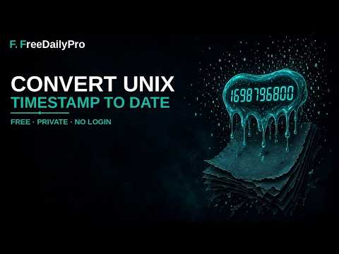 How to Convert Unix Timestamp to Date Online