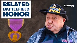 Vietnam veteran receives Purple Heart 55 years after being wounded in combat