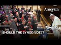 Should the Synod on Synodality vote?