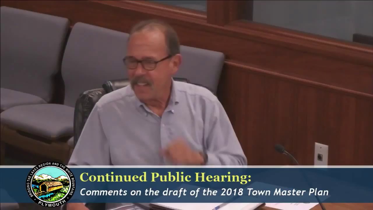 Plymouth Planning Board Work Session 9/13/18 YouTube