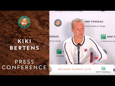 Kiki Bertens - Press Conference after her retired against Viktoria Kuzmova | Roland-Garros 2019
