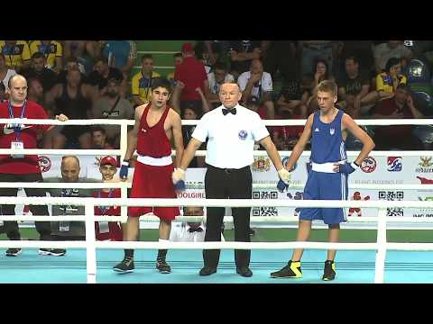 10-08-2019 დემური ქაჯაიას (52კგ) მეოთხე, უკვე ფინალური გამარჯვება, კრივში  ევროპის U14  ჩემპიონატზე.