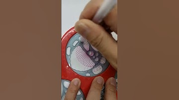 Simple Spirograph design Satisfying ASMR Video #shorts #ytshorts