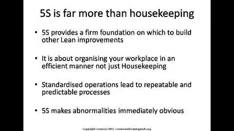 Benefits of Lean 5S