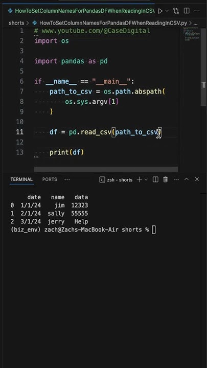 Python Trick to Rename CSV Headers Easily - YouTube