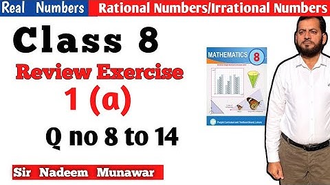Class 8 Review Exercise 1(a) SNC Maths Review Exercise 1 a single national curriculum maths PTB Math
