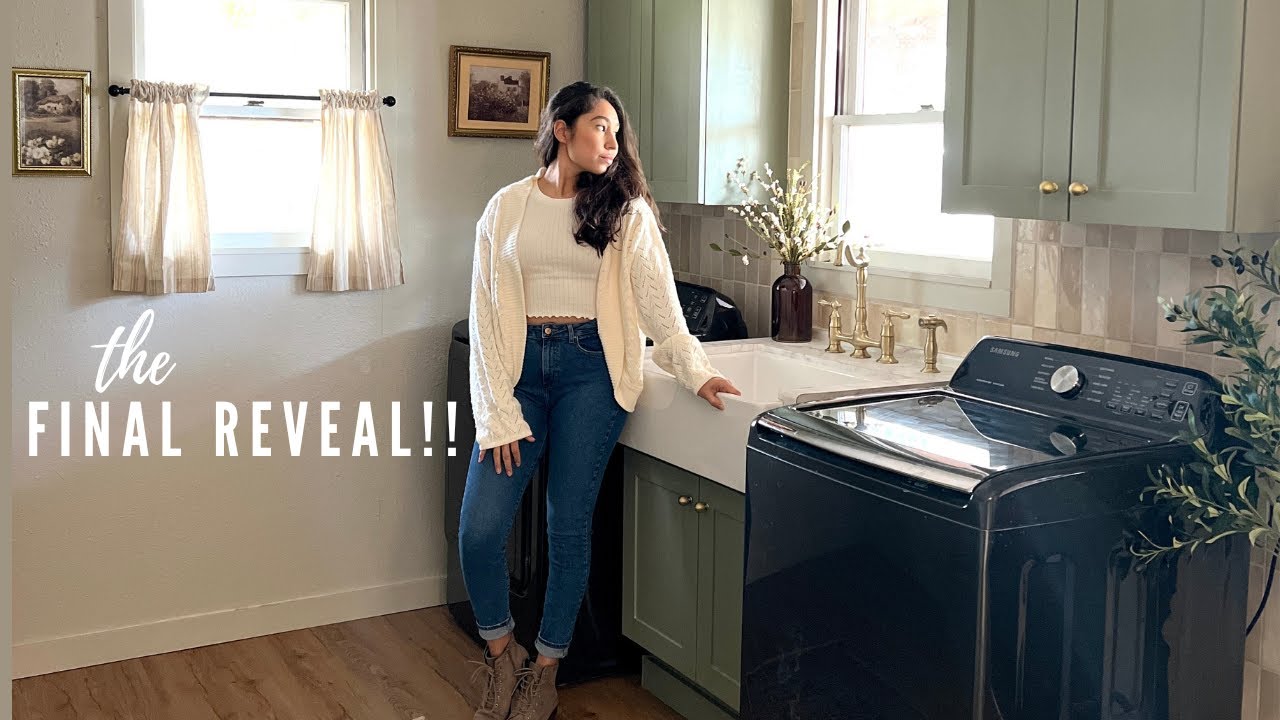 I FINALLY FINISHED THIS REMODEL | Laundry Room Makeover Final Episode ...