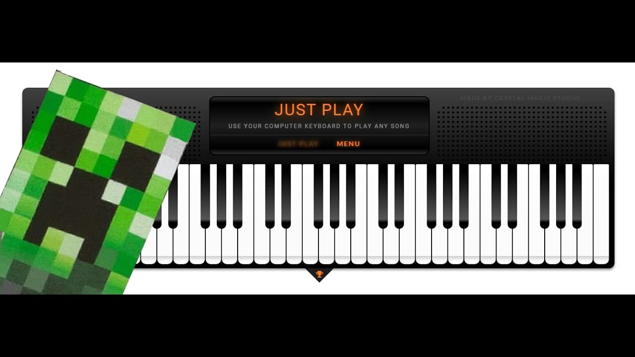 Revenge A Minecraft Parody By Captainsparklez Simplified Virtual Piano Sheets Youtube - revenge roblox piano sheet