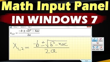 WINDOWS 7 में Math Input Panel का क्या यूज होता है | Math Input Panel | Full Details | WINDOWS 7 |
