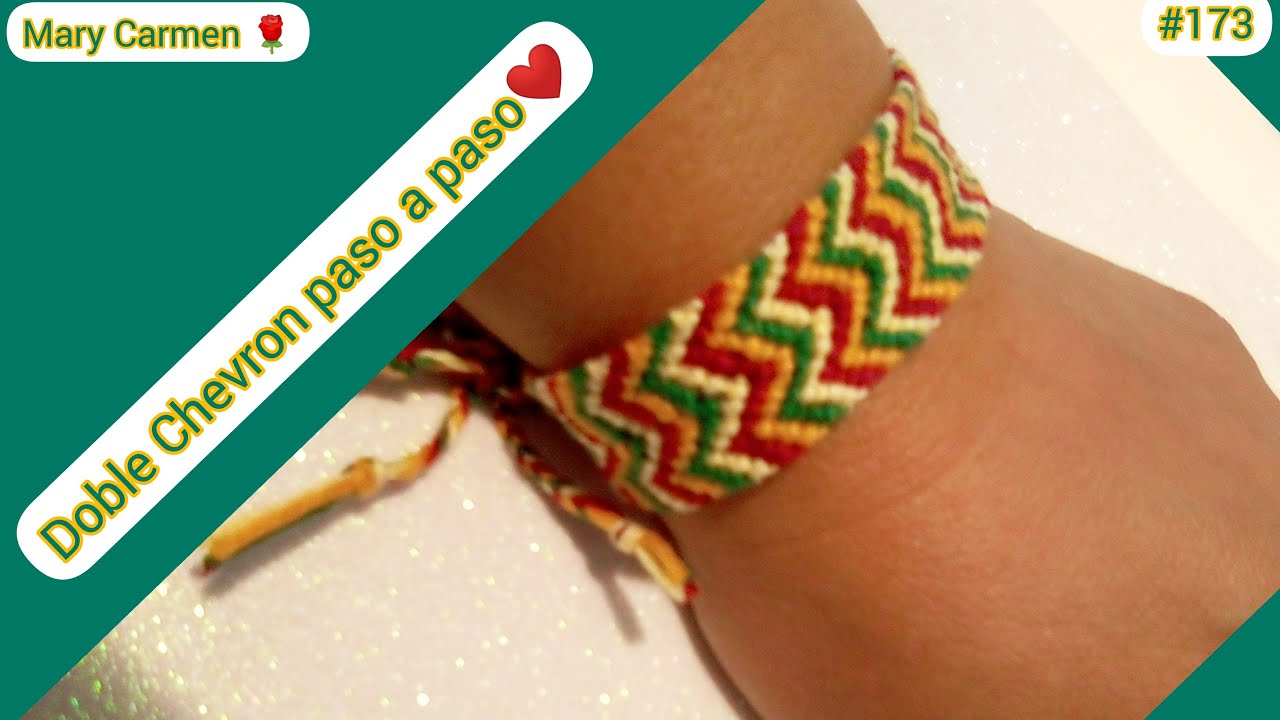 COMO HACER UNA PULSERA DOBLE CHEVRON (( PASO A PASO ))
