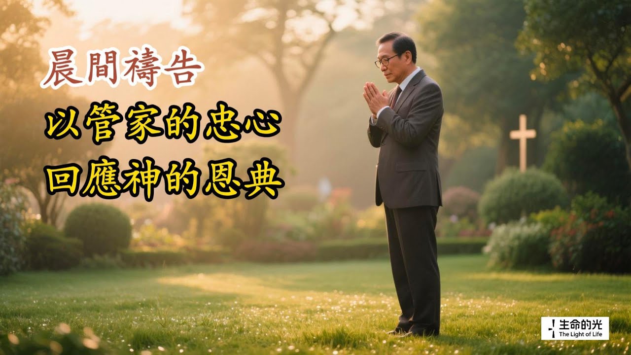 🌅晨間禱告:以管家的忠心,回應神的恩典 November 12, 2025 #親近主 #信靠主 #每日禱告 #人生感悟 #管家職分 #忠心 ...