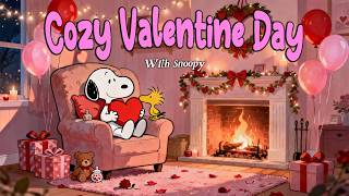 Cozy Valentine Day with Snoopy 💕 Soft Jazz Music for Love, Relax & Cozy Moments screenshot 5