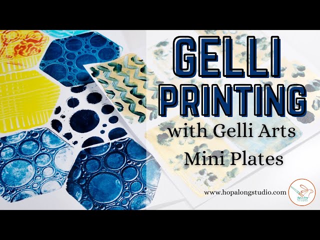 Printing with Gelli Plate Minis - Hop-A-Long Studio