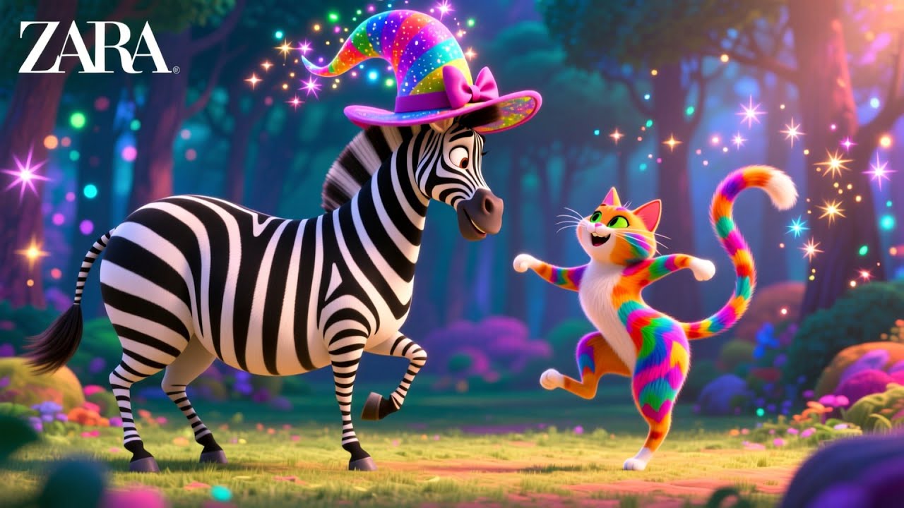 Zebra’s Magical Hat Show 🎩✨ Fun Magic Song | Learn Colors & Fun for Kids