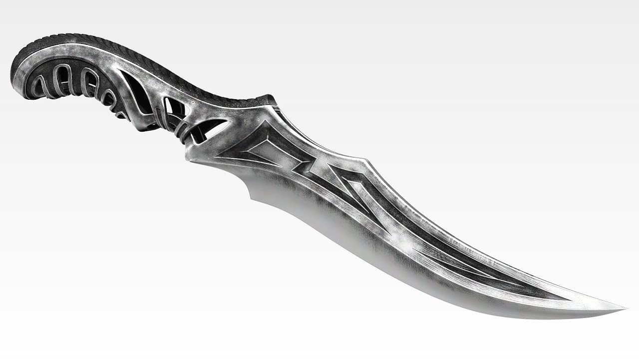 model a knife zbrush