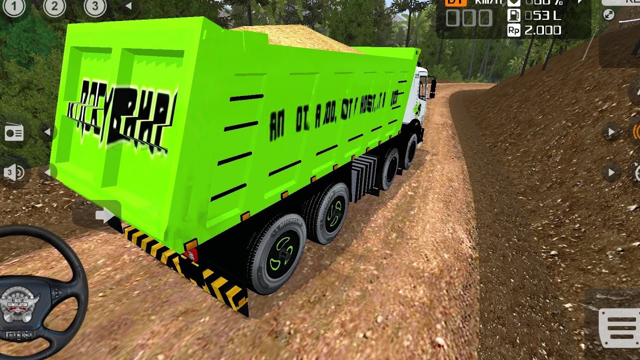New heavy Truck offRoad Drive Material Loaded Truck offRoad map Driving Gameplay