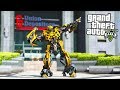 Bumblebee Transformer Bank Heist Mission!! (GTA 5 Mods - Evade Gameplay)