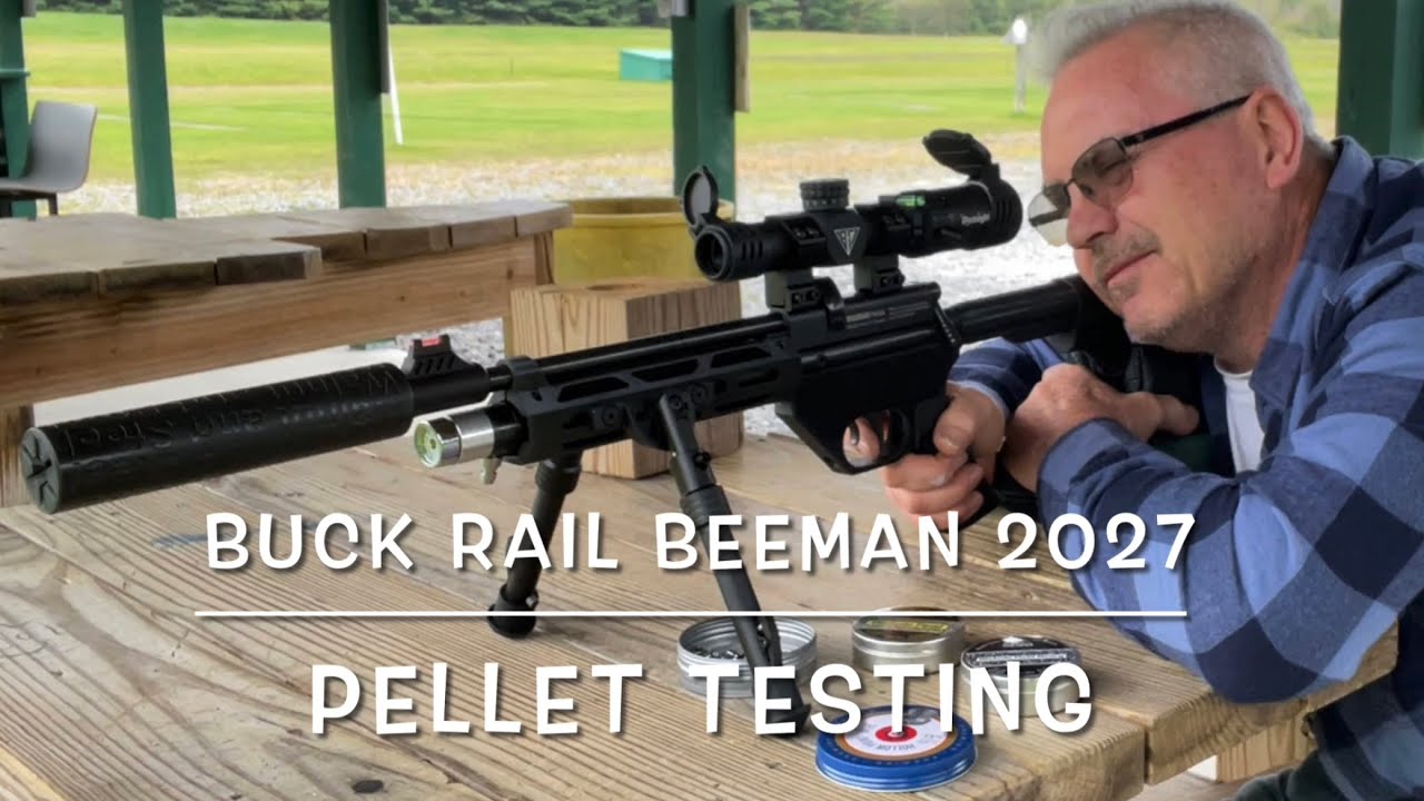 Buck Rail Beeman 2027 pellet testing at 25 & 40 yards CPHP’s FTW!