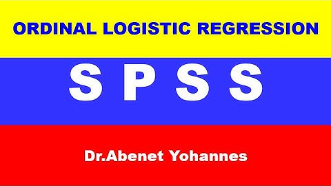 ORDINAL LOGISTIC REGRESSION USING SPSS