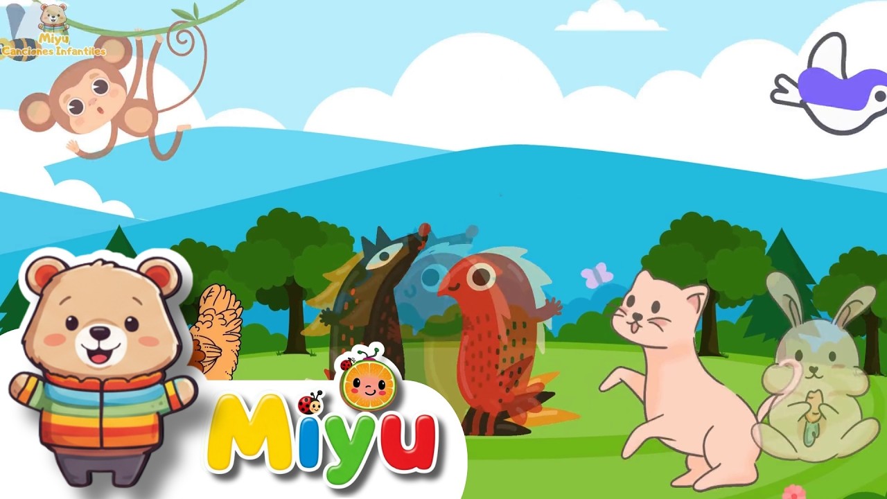 🎵 ¡Aprende las Partes del Cuerpo, Animales y Más con Canciones Infantiles - Miyu! ✨