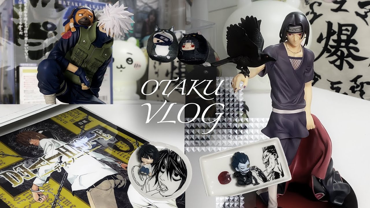 오타쿠vlog໒꒱ 나루토피규어 언박싱&데스노트 쿠지‧₊˚ 네?제가 GEM있는 사람처럼 보이세요?⋆데스노트⋆홍대굿즈샵⋆팝마트⋆시로상점⋆GEM피규어⋆랜덤깡⋆오타쿠브이로그