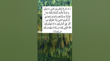 سورة الشورى - الآية 13 #الله #ayat #allah #alquran #aya #qran #آية #القرآن #قرآن #explore