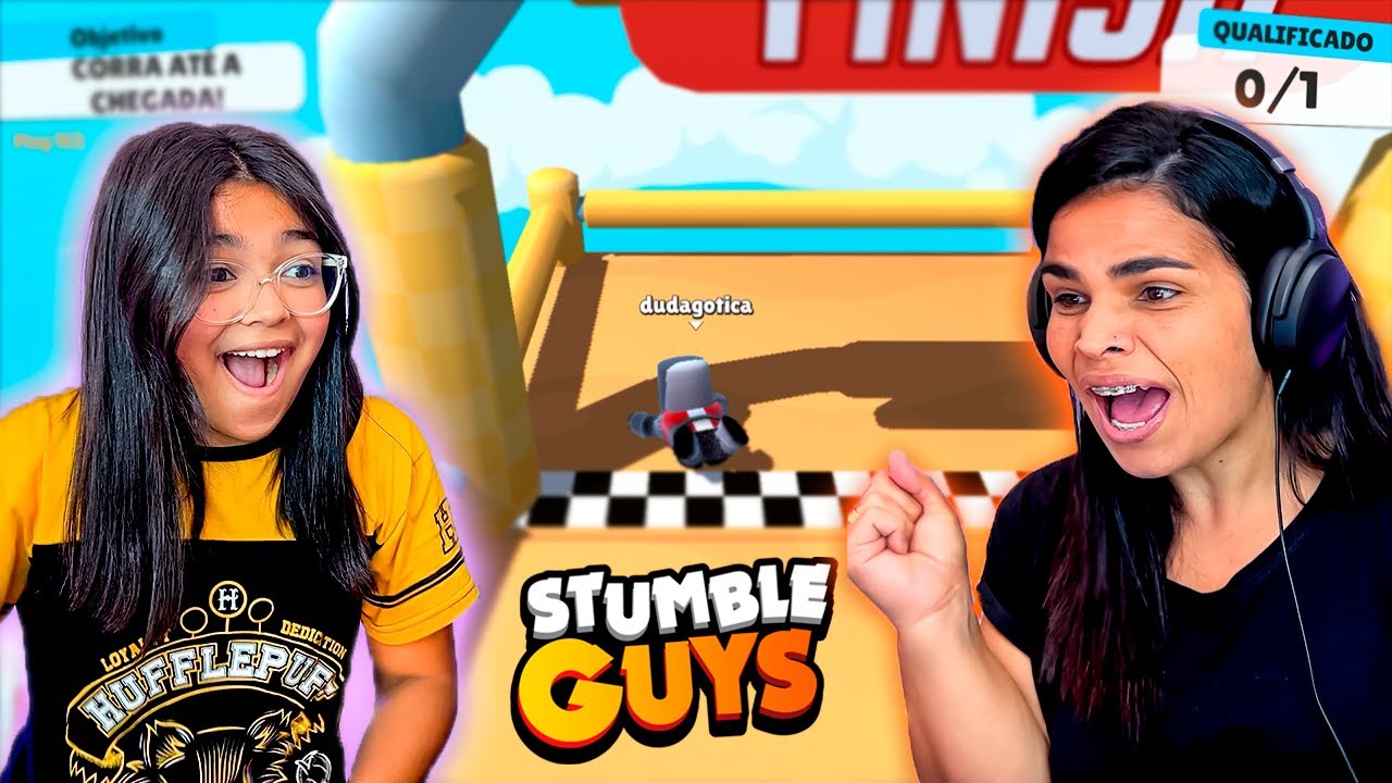 MINHA MÃE JOGA STUMBLE GUYS 🤭 #stumbleguys #games #roblox