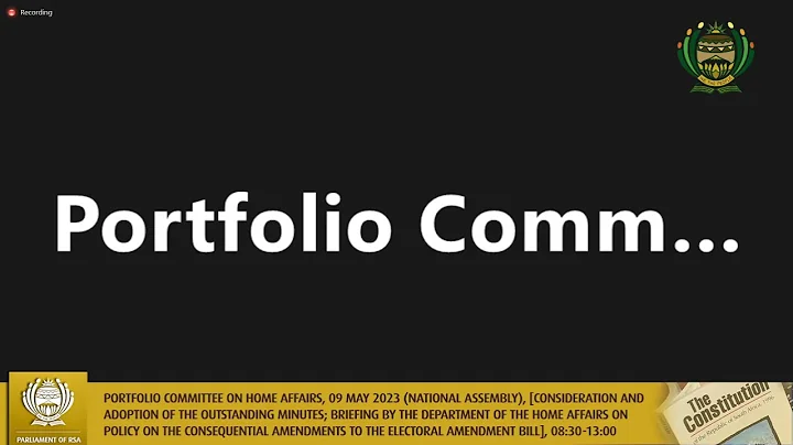 Portfolio Committee on Home Affairs, 09 May 2023