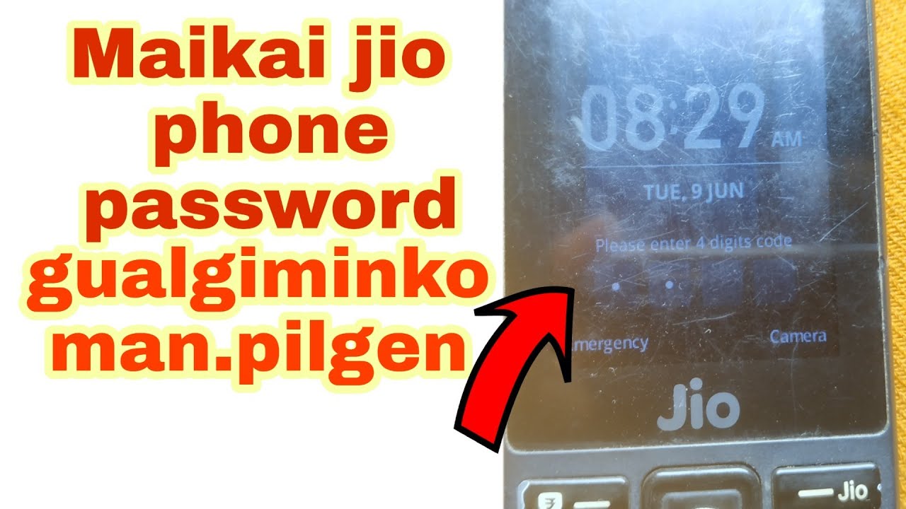 How to crack password in Jio phone YouTube