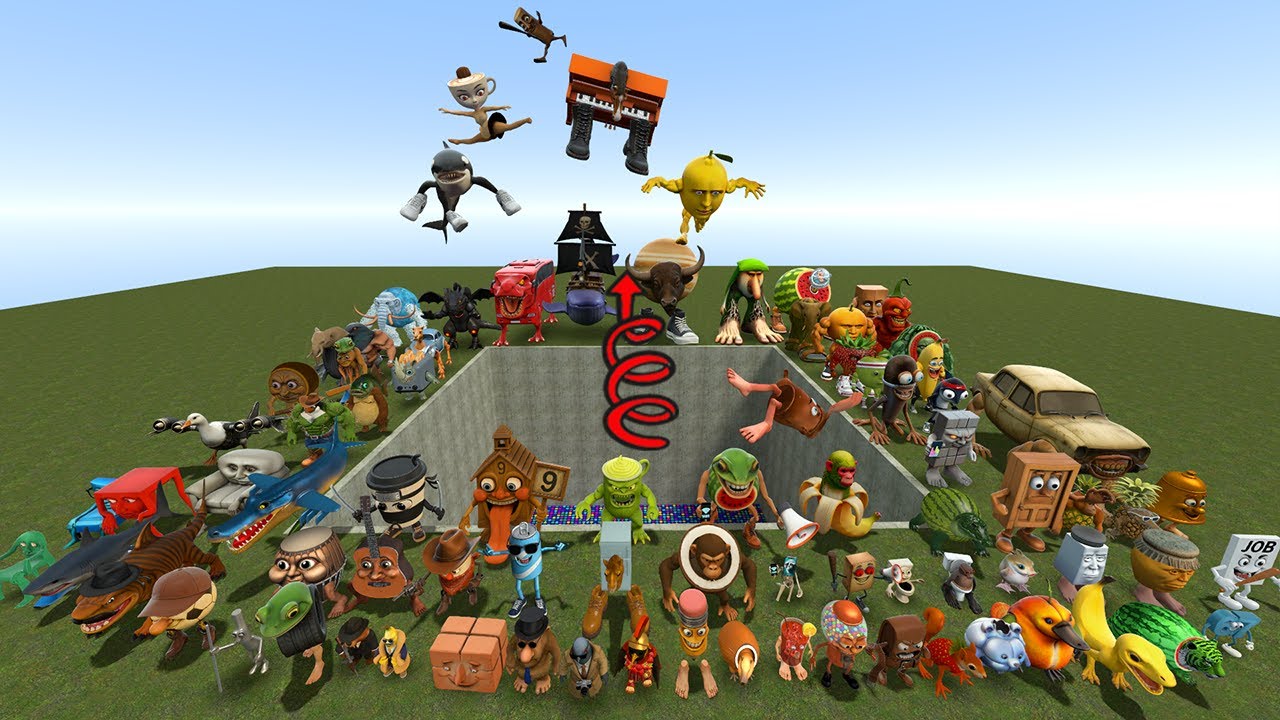 Spartan Kicking Brainrot in The Trampoline Pit | Garry's Mod