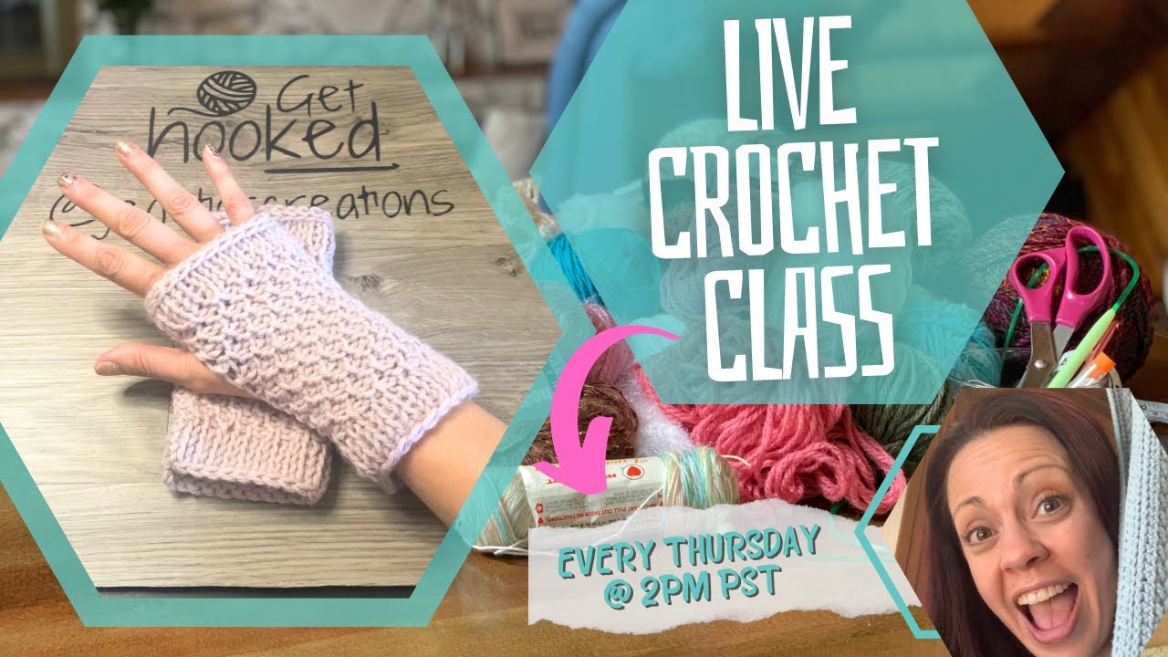 Tunisian Crochet Fingerless Gloves | Free Crochet Class (Step by Step Tutorial)
