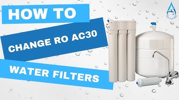 How to change Culligan RO ac30 filters