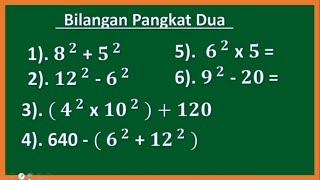 'Cara Menghitung Bilangan Pangkat Dua atau Kuadrat'