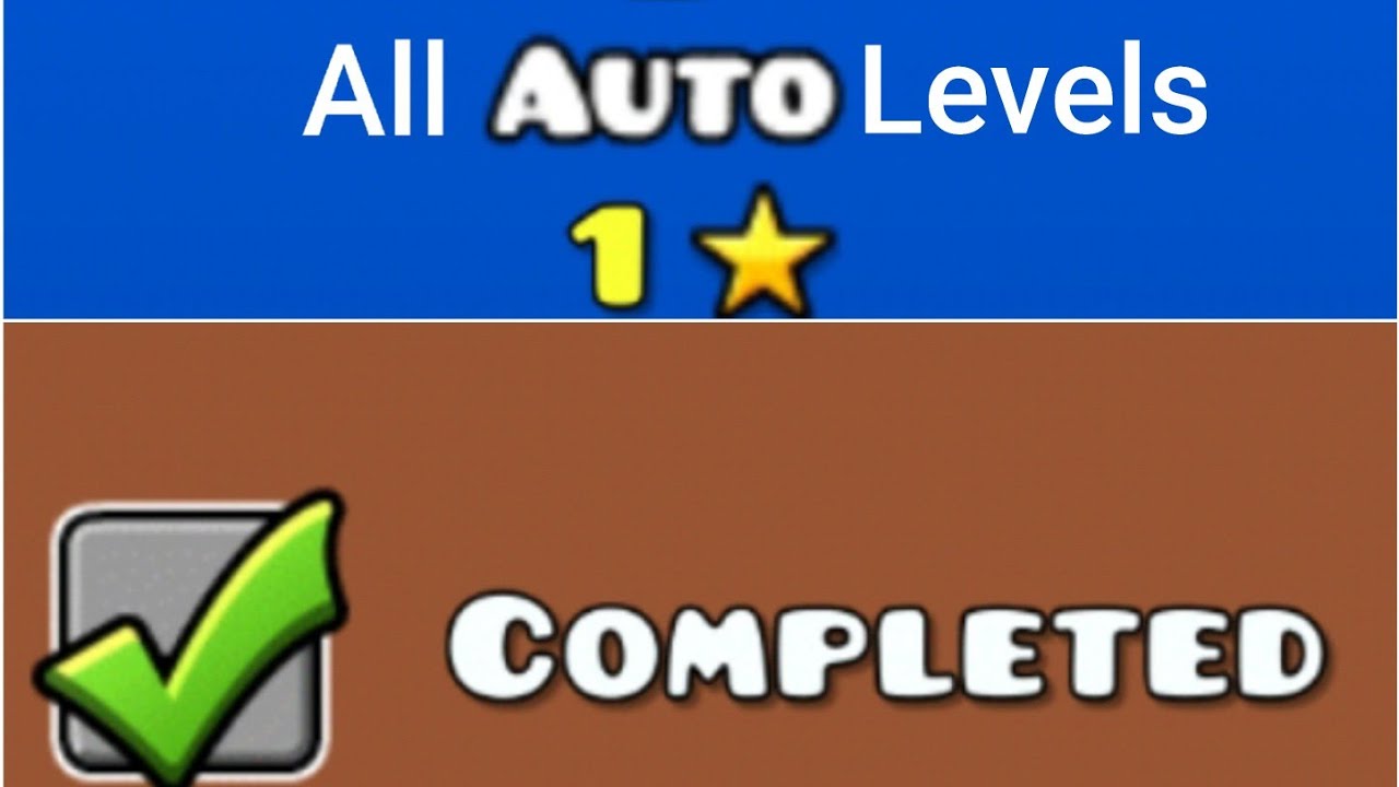 ALL Auto Levels COMPLETED | Geometry Dash - YouTube