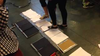 Wireless MIDI Floor Piano Demo at HackDuke