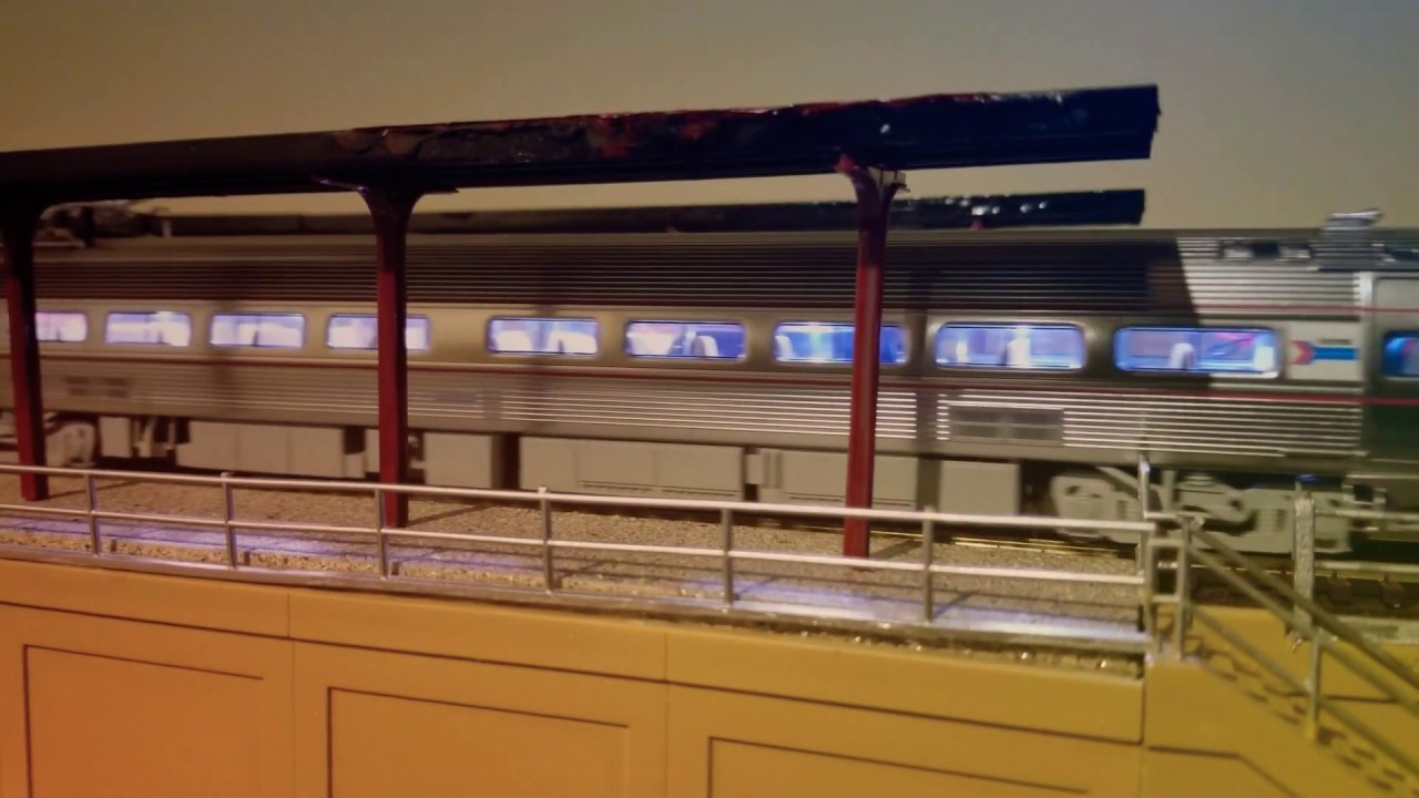 Metroliner Passing Through Commuter Station