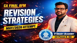 🎯CA Final AFM May 2026 | Complete Revision Strategy 📊💯