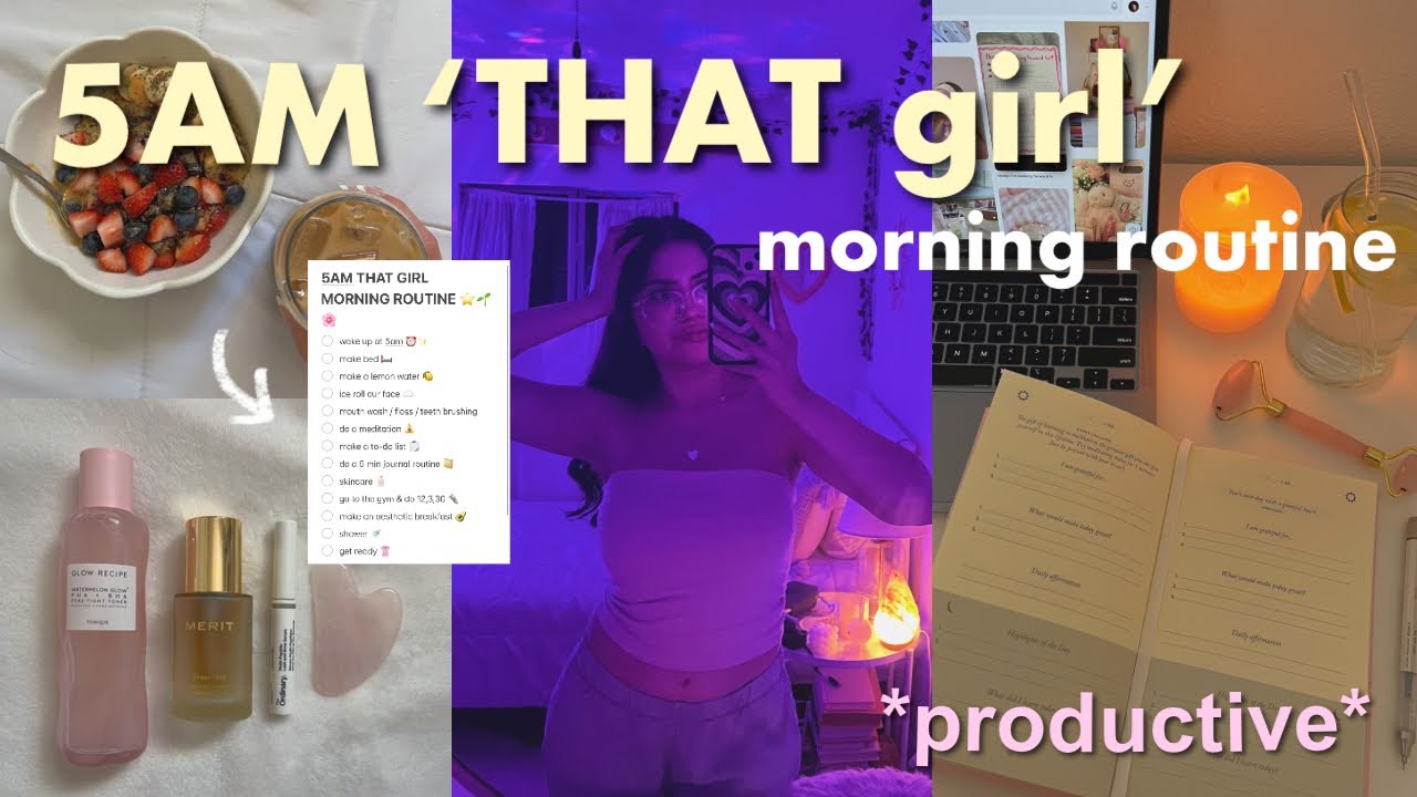 trying the VIRAL *5am* THAT GIRL morning routine (is it worth it?)