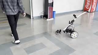 Autonomous following caddybot based on AoA-UWB sensor