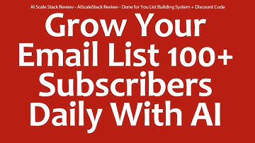 AI Scale Stack Review - AiScaleStack Review - Done for You List Building System + Discount Code