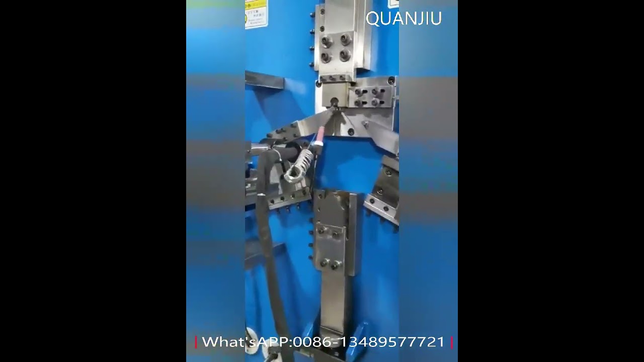 Automatic Hydraulic Metal Wire D Buckle Forming with TIG Butt Welding Machine