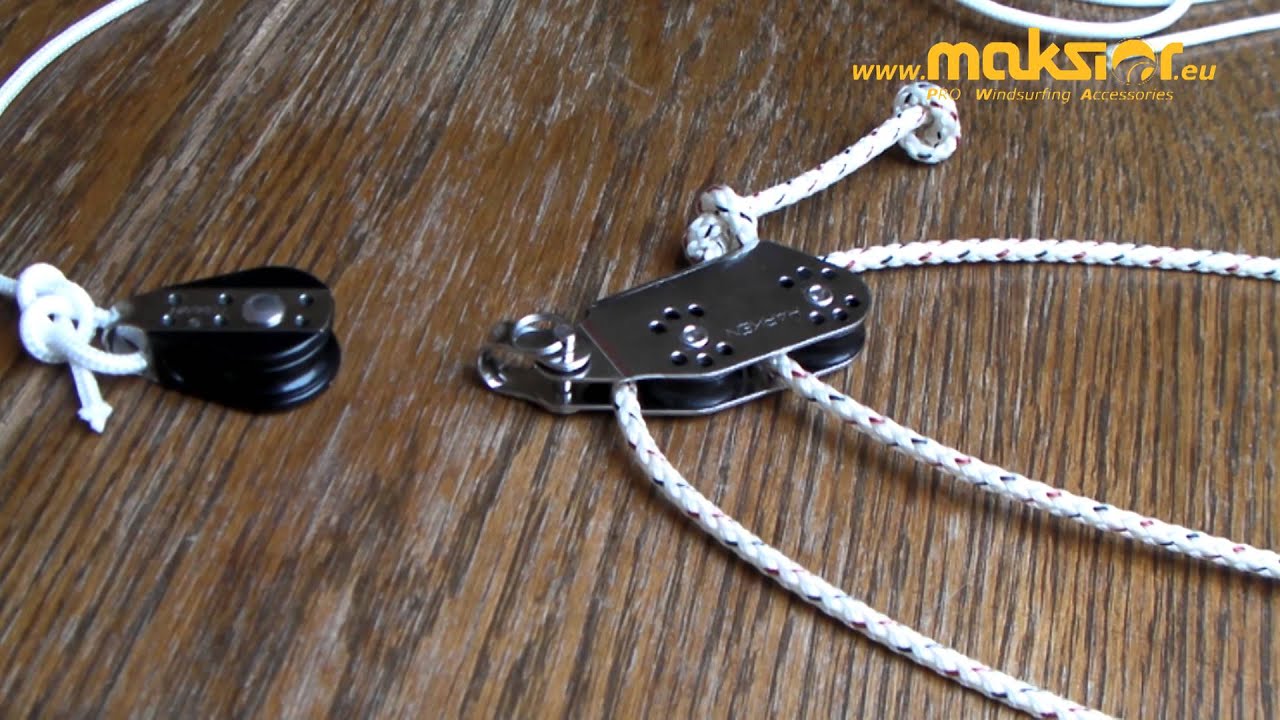 how to assemble windsurfing downhaul YouTube