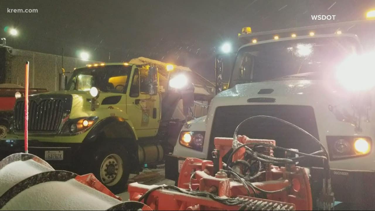 The Washington Department of Transportation gives an update on road conditions around Spokane