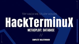 Metasploit - Exploitation: Have YOU considered using Metasploit DATABASE IT'S MAGICAL!!!!