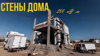 картинка: Возведение стен дома из газоблока . Процесс с 0 и детальный обзор