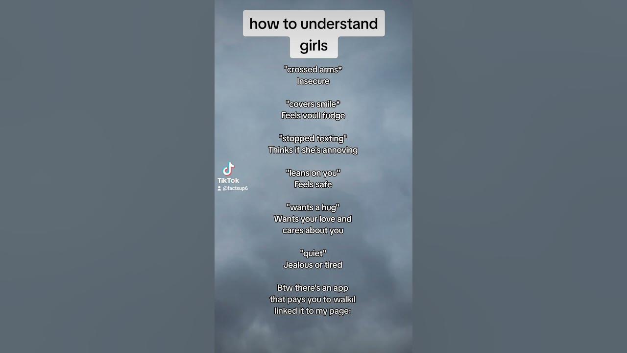 How to understand girls youtube