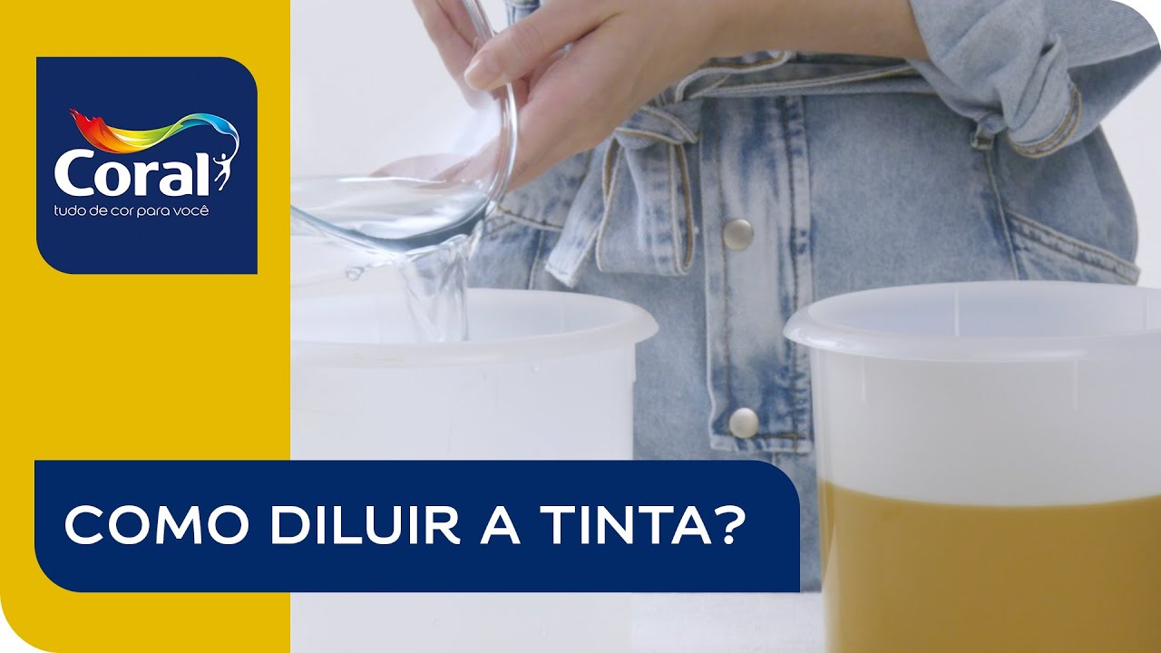 Como diluir a tinta antes de pintar. - YouTube