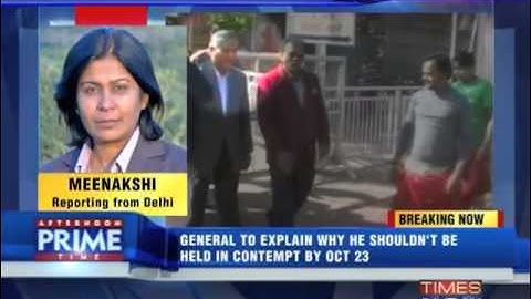SC issues notice to VK Singh