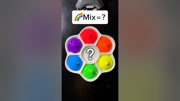 Guess the mixed colors  #colormixing #satisfying #asmr
