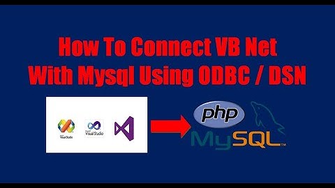 how to connect vb net with mysql database using ODBC DSN